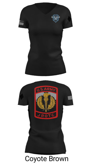 Women's Short Sleeve Vneck Shirt, , Army, Teamtime, Team time, sublimation, custom sports apparel, team uniforms, spirit wear, spiritwear, sports uniforms, custom shirts, team store, custom team store, fundraiser sports, apparel fundraiser