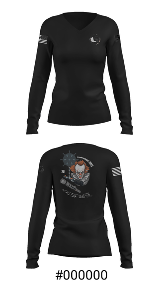 Women's Long Sleeve Vneck Shirt, , Navy, Teamtime, Team time, sublimation, custom sports apparel, team uniforms, spirit wear, spiritwear, sports uniforms, custom shirts, team store, custom team store, fundraiser sports, apparel fundraiser