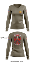 423 TC 57126457 Women's Long Sleeve V-neck Shirt - 2