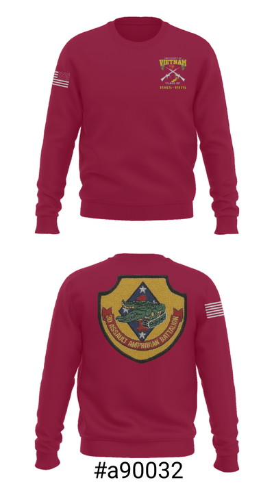 3rd AAV 1st Marines Div 71924881 Crew Neck Sweatshirt - 7