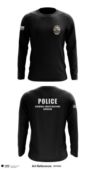 Long Sleeve Performance Shirt, POLICE CRIMINAL INVESTIGATIONS DIVISION, , Teamtime, Team time, sublimation, custom sports apparel, team uniforms, spirit wear, spiritwear, sports uniforms, custom shirts, team store, custom team store, fundraiser sports, apparel fundraiser