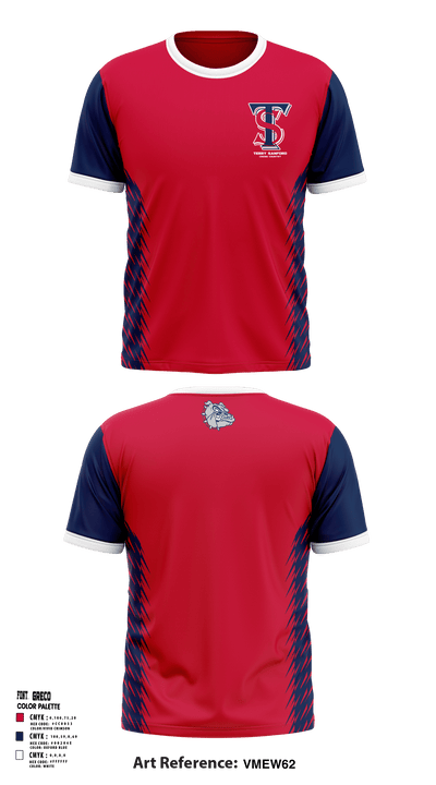 Terry Sanford High School Cross Country 57876739 Short Sleeve Performance Shirt - 1
