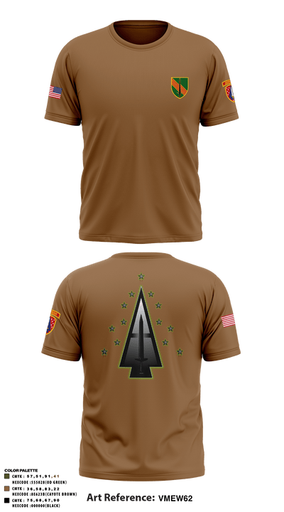 A Co, 1st BN, 4SFAB 88998967 Short Sleeve Performance Shirt - 68