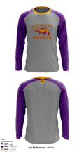 Bayfield High School Wolverine Wrestling 12563636 Long Sleeve Old School Cotton Feel fabric shirt - 5