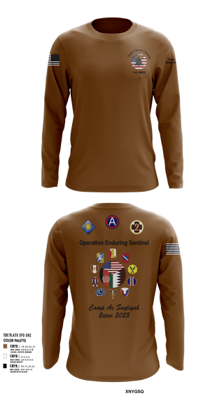 Long Sleeve Performance Shirt, 145 MMB, Army, Teamtime, Team time, sublimation, custom sports apparel, team uniforms, spirit wear, spiritwear, sports uniforms, custom shirts, team store, custom team store, fundraiser sports, apparel fundraiser