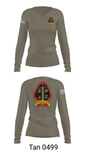 2nd battalion 2nd marines 57428370 Women's Long Sleeve V-neck Shirt - 41