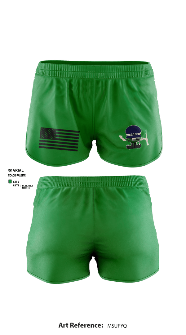 Women's Shorts, 295th Military Police Company, , Teamtime, Team time, sublimation, custom sports apparel, team uniforms, spirit wear, spiritwear, sports uniforms, custom shirts, team store, custom team store, fundraiser sports, apparel fundraiser