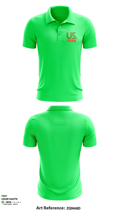 US Foods 70168664 Short Sleeve Performance Polo - 1