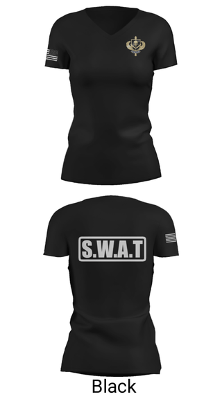 Women's Short Sleeve Vneck Shirt, , Police, Teamtime, Team time, sublimation, custom sports apparel, team uniforms, spirit wear, spiritwear, sports uniforms, custom shirts, team store, custom team store, fundraiser sports, apparel fundraiser