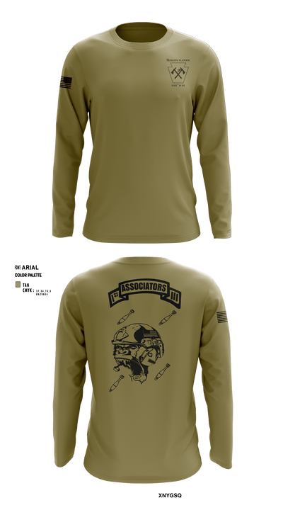 1-111th IN BN ** 38506759 Long Sleeve Performance Shirt - 7
