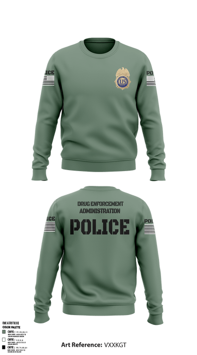 DEA Enforcement Group 46 13099367 Crew Neck Sweatshirt - 50