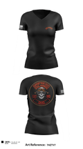 Support steel hammerz 94341085 Women's Short Sleeve V-neck Shirt - 1