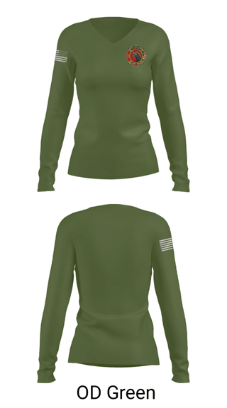 Women's Long Sleeve Vneck Shirt, , Fire Department, Teamtime, Team time, sublimation, custom sports apparel, team uniforms, spirit wear, spiritwear, sports uniforms, custom shirts, team store, custom team store, fundraiser sports, apparel fundraiser