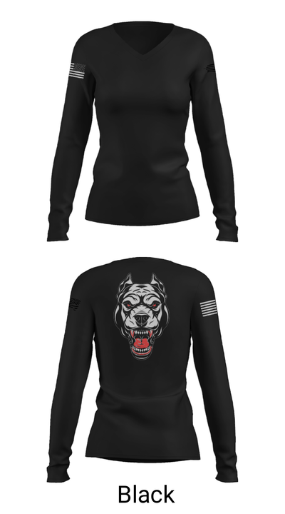 Oscar Golf Charlie Tango 24434143 Women's Long Sleeve V-neck Shirt - 39