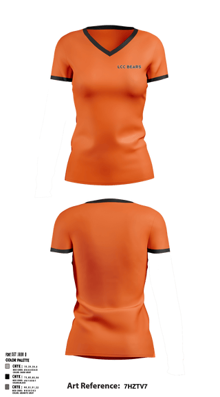 Women's Short Sleeve Vneck Shirt, Bears, Golf, Teamtime, Team time, sublimation, custom sports apparel, team uniforms, spirit wear, spiritwear, sports uniforms, custom shirts, team store, custom team store, fundraiser sports, apparel fundraiser