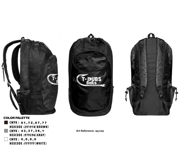 Gear Bag, TDubs Baits, , Teamtime, Team time, sublimation, custom sports apparel, team uniforms, spirit wear, spiritwear, sports uniforms, custom shirts, team store, custom team store, fundraiser sports, apparel fundraiser