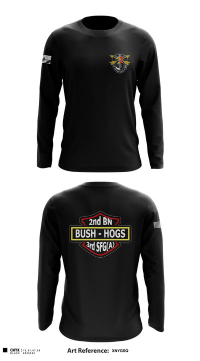 2d Battalion, 3d Special Forces Group 4124054 Long Sleeve Performance Shirt - 2