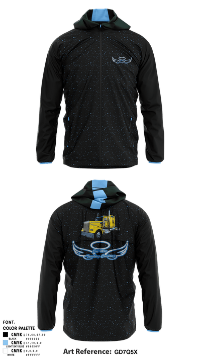 Eve Mae trucking company 2497908 Windbreaker - 1