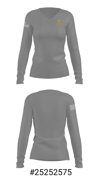 Women's Long Sleeve Vneck Shirt, Bishop Amat High School Volleyball, Women's Volleyball, Teamtime, Team time, sublimation, custom sports apparel, team uniforms, spirit wear, spiritwear, sports uniforms, custom shirts, team store, custom team store, fundraiser sports, apparel fundraiser