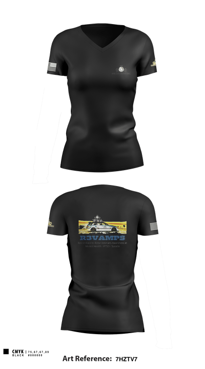 Recon Chief Inc. 84611298 Women's Short Sleeve V-neck Shirt - 1
