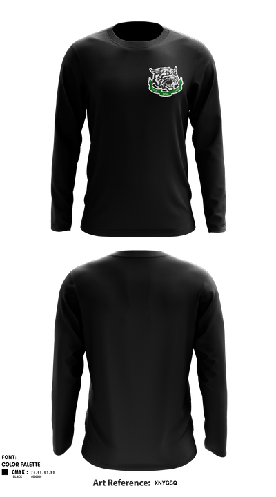Arundel High School Tennis 48862297 Long Sleeve Performance Shirt - 1