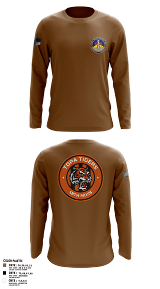 Long Sleeve Performance Shirt, 18 Medical Support Squadron, Air Force, Teamtime, Team time, sublimation, custom sports apparel, team uniforms, spirit wear, spiritwear, sports uniforms, custom shirts, team store, custom team store, fundraiser sports, apparel fundraiser