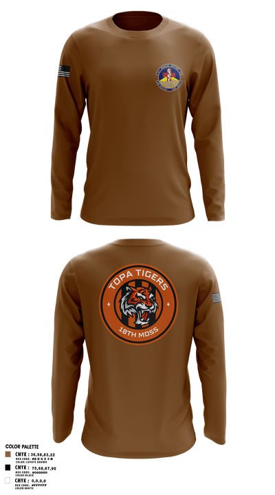 18 Medical Support Squadron 85119719 Long Sleeve Performance Shirt - 4
