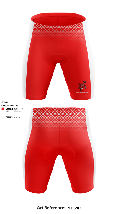 Coquille Senior High School Track 60550768 Men's Compression Shorts - 1