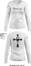 Immaculate Heart Of Mary School 37514456 Women's Long Sleeve V-neck Shirt - 1