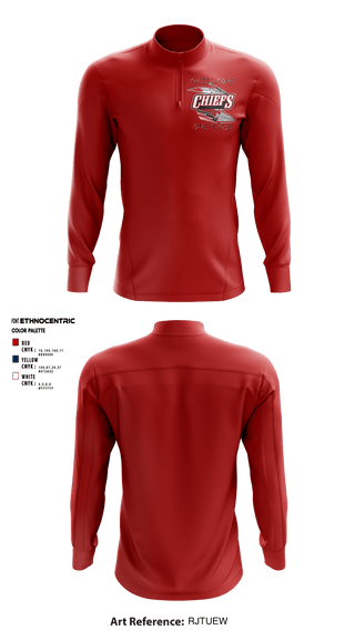 Quarter Zip Jacket, Copperas Chiefs, Football, Teamtime, Team time, sublimation, custom sports apparel, team uniforms, spirit wear, spiritwear, sports uniforms, custom shirts, team store, custom team store, fundraiser sports, apparel fundraiser