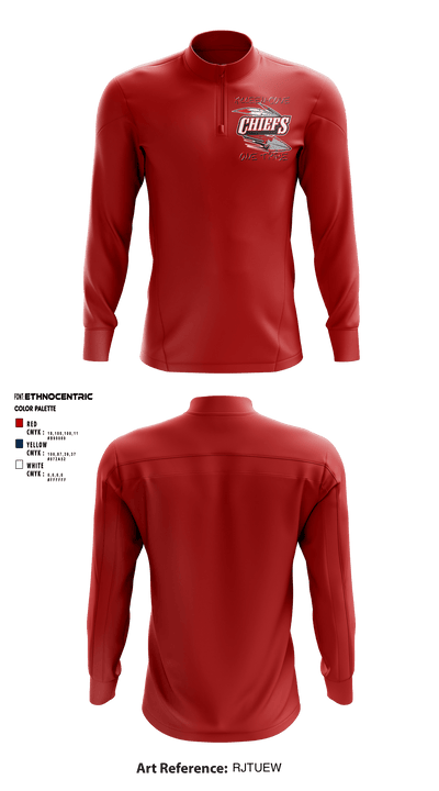 Copperas Chiefs 93621258 Quarter Zip Jacket - 2