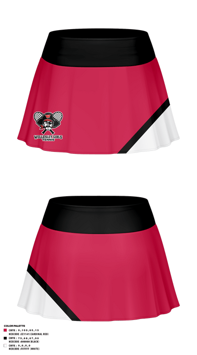 wellesley girls tennis 81368948 Skort - 2