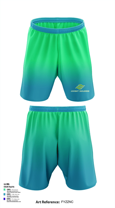 Accent Builders 42438874 Athletic Shorts With Pockets - 1
