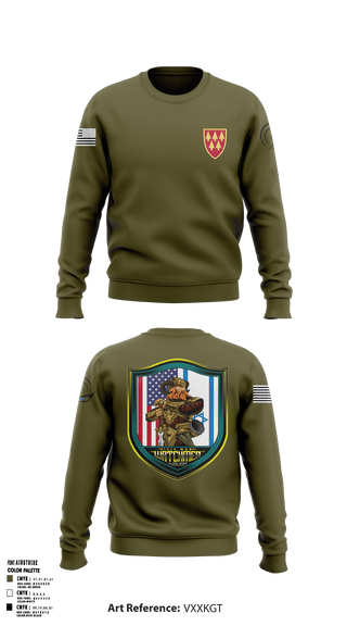 Crew Neck Sweatshirt, 13TH Missile Defense Battery, , Teamtime, Team time, sublimation, custom sports apparel, team uniforms, spirit wear, spiritwear, sports uniforms, custom shirts, team store, custom team store, fundraiser sports, apparel fundraiser