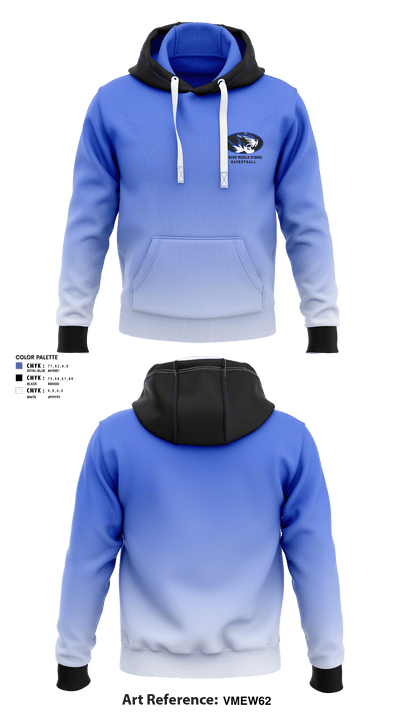 Stroud Middle School Basketball 96692780 Hoodie - 1