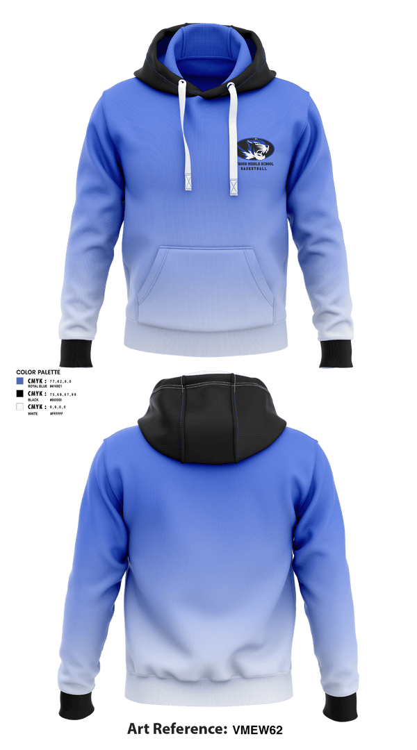 Hoodie, Stroud Middle School, Women's Basketball, Teamtime, Team time, sublimation, custom sports apparel, team uniforms, spirit wear, spiritwear, sports uniforms, custom shirts, team store, custom team store, fundraiser sports, apparel fundraiser