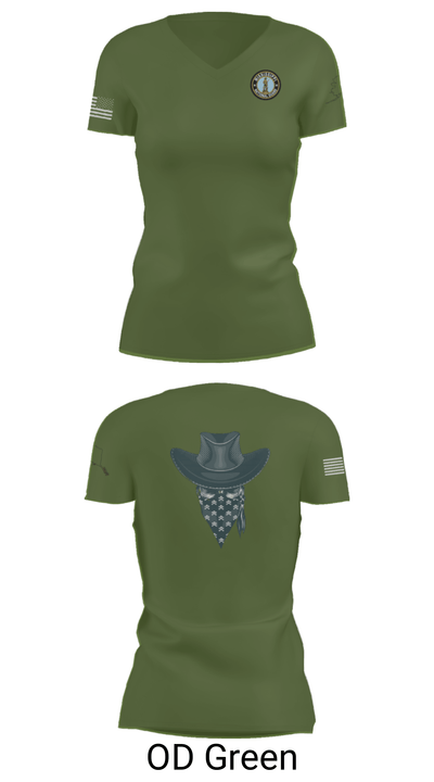 4th Platoon “Bandits” 80274914 Women's Short Sleeve V-neck Shirt - 22