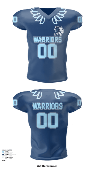 Football Jersey, Adena Warriors Football, Football, Teamtime, Team time, sublimation, custom sports apparel, team uniforms, spirit wear, spiritwear, sports uniforms, custom shirts, team store, custom team store, fundraiser sports, apparel fundraiser