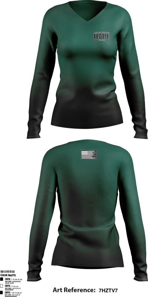 Women's Long Sleeve Vneck Shirt, ACVH, , Teamtime, Team time, sublimation, custom sports apparel, team uniforms, spirit wear, spiritwear, sports uniforms, custom shirts, team store, custom team store, fundraiser sports, apparel fundraiser