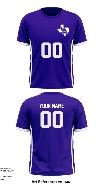 VASA Panther Football 6807670 Short Sleeve Performance Shirt - 2