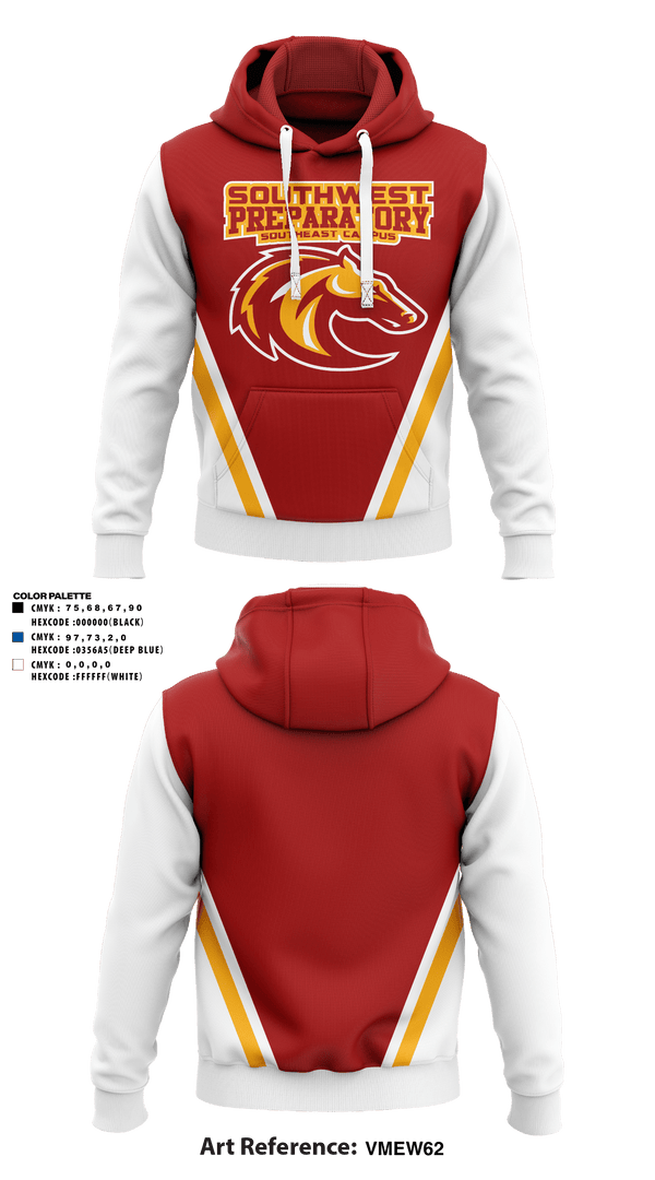 Hoodie, Southwest Preparatory School - Southeast Campus, Spirit Store, Teamtime, Team time, sublimation, custom sports apparel, team uniforms, spirit wear, spiritwear, sports uniforms, custom shirts, team store, custom team store, fundraiser sports, apparel fundraiser