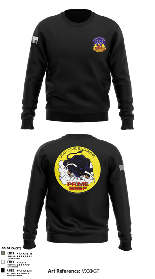 Crew Neck Sweatshirt, 366 TRS, Air Force, Teamtime, Team time, sublimation, custom sports apparel, team uniforms, spirit wear, spiritwear, sports uniforms, custom shirts, team store, custom team store, fundraiser sports, apparel fundraiser