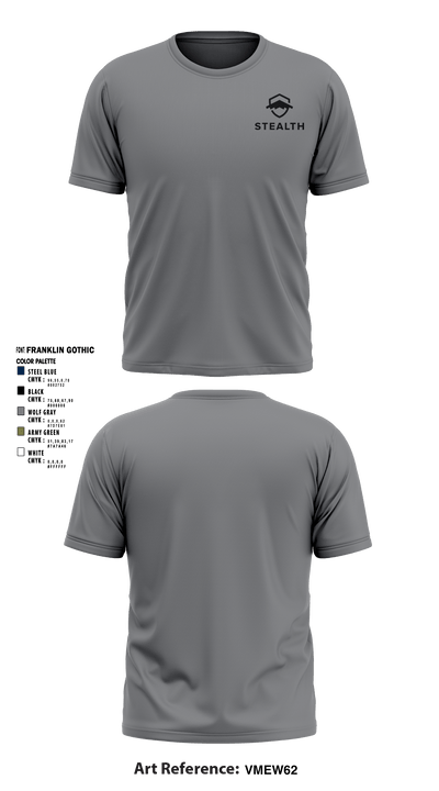 Stealth customs 84323734 Short Sleeve Performance Shirt - 4