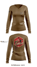 A Co. 2-211th GSAB 21328090 Women's Long Sleeve V-neck Shirt - 5