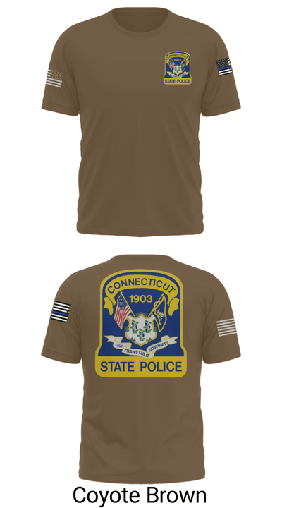 Connecticut State Police 53595968 Short Sleeve Performance Shirt - 32