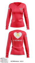 2-502IN Medical Platoon 90993317 Women's Long Sleeve V-neck Shirt - 2