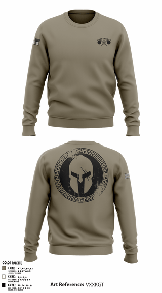 Crew Neck Sweatshirt, , Army, Teamtime, Team time, sublimation, custom sports apparel, team uniforms, spirit wear, spiritwear, sports uniforms, custom shirts, team store, custom team store, fundraiser sports, apparel fundraiser