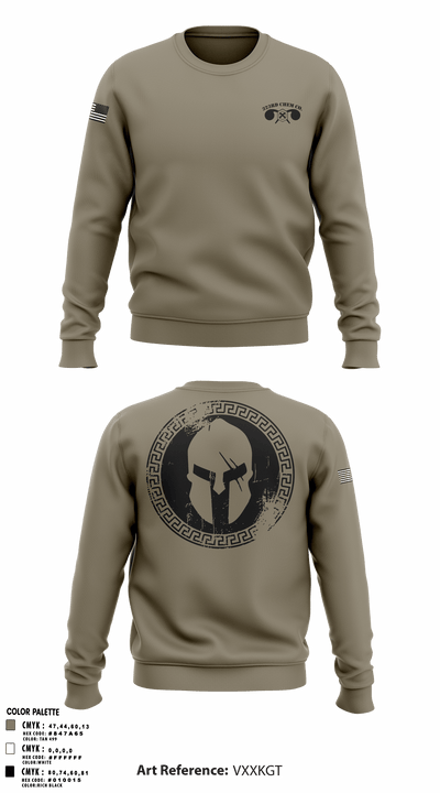 323rd Chem Co. 71427370 Crew Neck Sweatshirt - 4