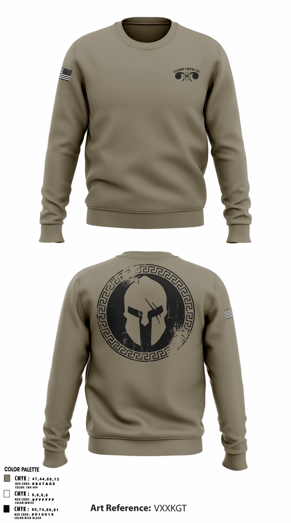 Crew Neck Sweatshirt, , Army, Teamtime, Team time, sublimation, custom sports apparel, team uniforms, spirit wear, spiritwear, sports uniforms, custom shirts, team store, custom team store, fundraiser sports, apparel fundraiser