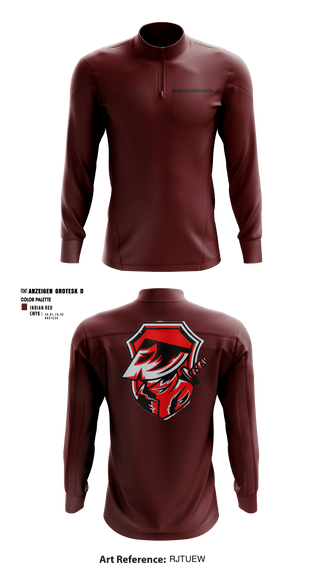 Quarter Zip Jacket, RockieRed, Men's Basketball, Teamtime, Team time, sublimation, custom sports apparel, team uniforms, spirit wear, spiritwear, sports uniforms, custom shirts, team store, custom team store, fundraiser sports, apparel fundraiser